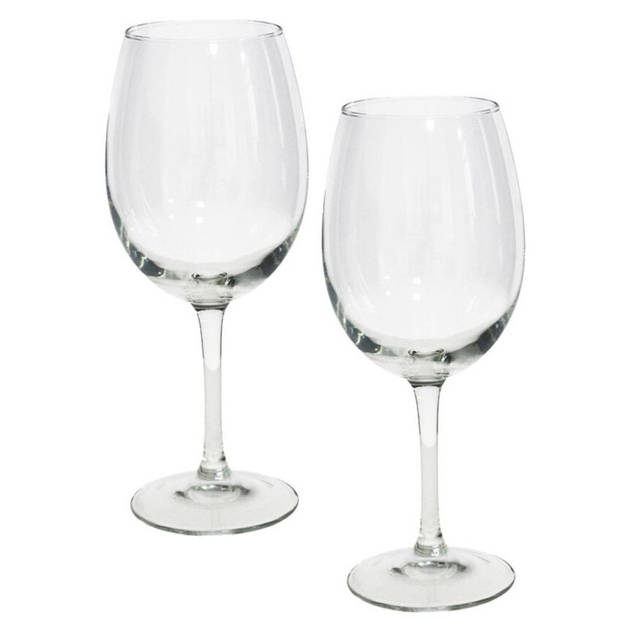 6x Stuks wijnglazen van glas 580 ml - Wijnglazen