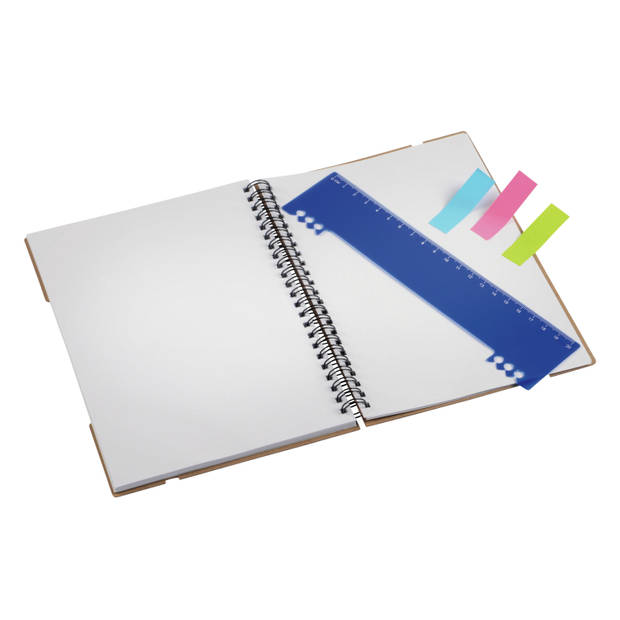 Pakket van 2x stuks schoolschriften/collegeblokken A5 blauw - Notitieboek