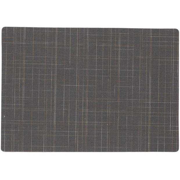 Stevige luxe Tafel placemats Liso grijs 30 x 43 cm - Placemats