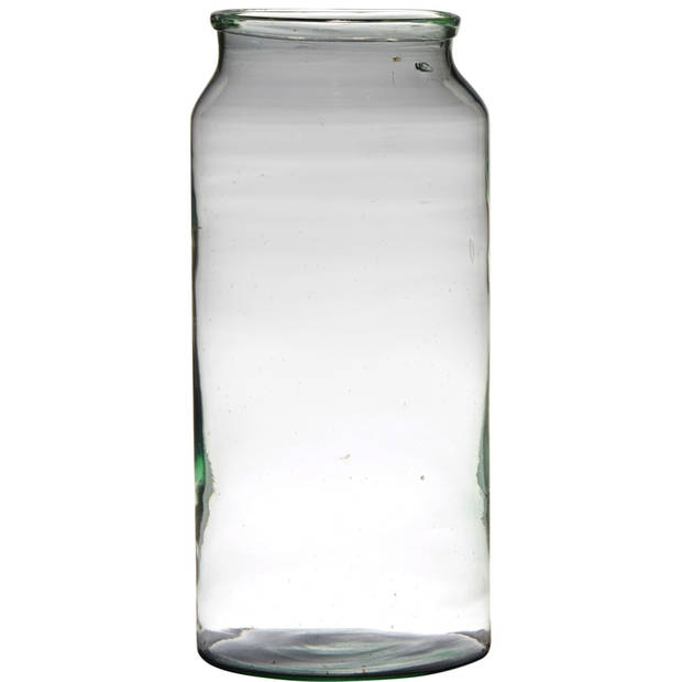 Bellatio design Vaas - gerecycled glas - 19 x 39 cm - Vazen