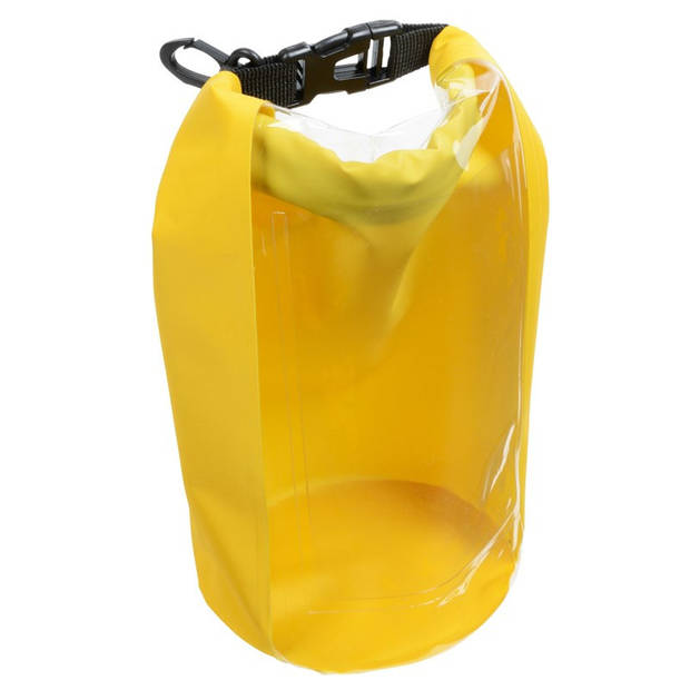Waterdichte tas geel 2 liter - Strandtassen