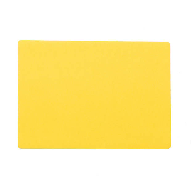 Stevige luxe Tafel placemats Plain geel 30 x 43 cm - Placemats