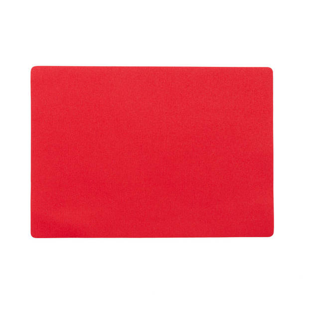 Stevige luxe Tafel placemats Plain rood 30 x 43 cm - Placemats