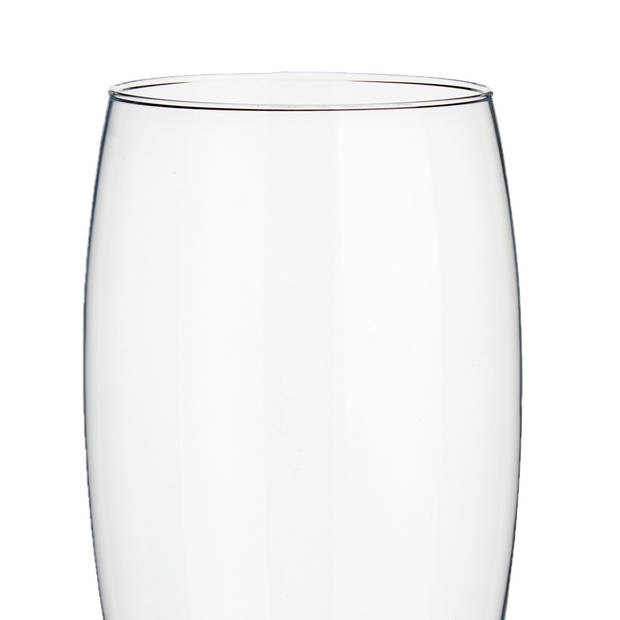 Arte R Bloemenvaas van glas - transparant - 18 x 36 cm - Vazen