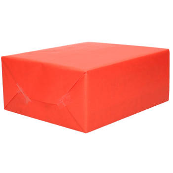Kaft/inpakpapier - rood - 200 x 70 cm - cadeaupapier / kadopapier - Cadeaupapier