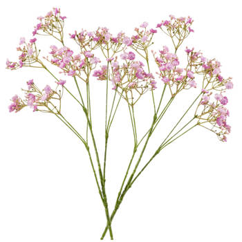 2x stuks kunstbloemen Gipskruid/Gypsophila takken fuchsia roze 68 cm - Kunstbloemen