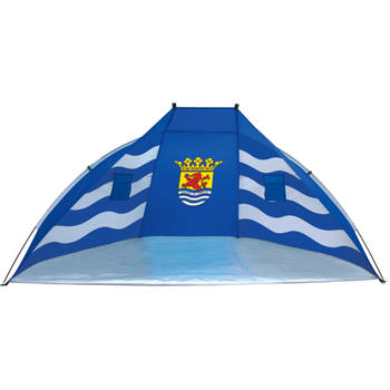 Beachshelter windscherm blauw Zeeland vlag 270 x 120 cm - Windschermen