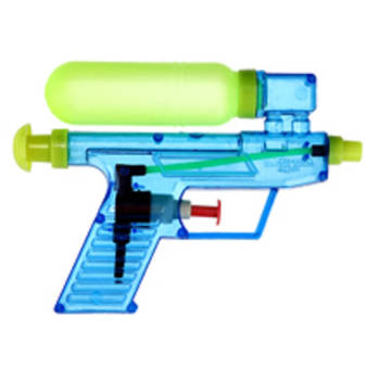 Waterpistool/waterpistolen blauw 15 cm - Waterpistolen