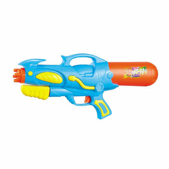 Waterpistool/waterpistolen blauw/oranje 50 cm - Waterpistolen