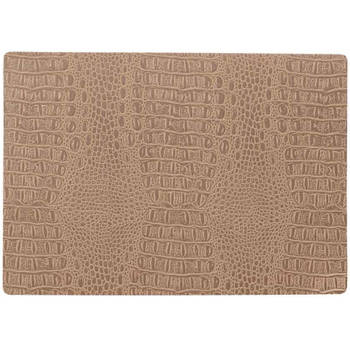 Stevige luxe Tafel placemats Coko beige 30 x 43 cm - Placemats