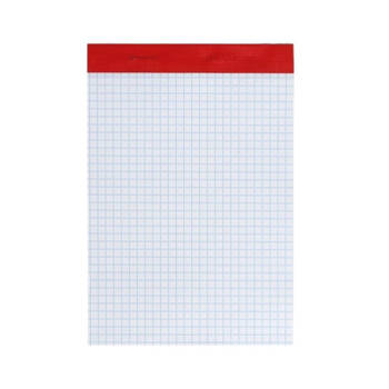 Set van 1x stuks notitieblokjes/notitieboekjes wiskunde ruitjes 15 x 10 cm - Notitieboek
