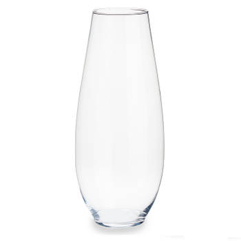 Bloemenvaas van glas 17 x 39 cm - Vazen