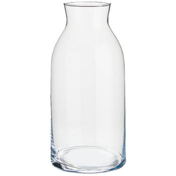 Cilindervaas/bloemenvaas van glas 15 x 31 cm - Vazen