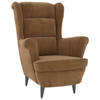 vidaXL Fauteuil fluweel bruin