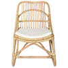 The Living Store Relaxstoel Rattan - 73 x 50 x 78 cm - Comfortabel - Gemakkelijk schoon te maken