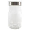 Voorraadpot/bewaarpot 1700 ml glas met RVS deksel - Voorraadpot