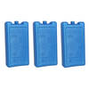 3x stuks koelelementen 500 ml 9,5 x 17,5 cm blauw - Koelelementen