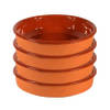 4x Terracotta tapas borden/schalen 21 cm - Snack en tapasschalen