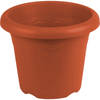 Terra cotta ronde plantenpot/bloempot kunststof diameter 35 cm - Plantenpotten