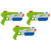 3x Waterpistool/waterpistolen groen 30 cm - Waterpistolen