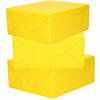 3x Rollen kraft inpakpapier geel 200 x 70 cm - Cadeaupapier