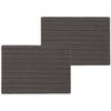 4x stuks stevige luxe Tafel placemats Lines zwart 30 x 43 cm - Placemats