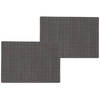 6x stuks stevige luxe Tafel placemats Liso grijs 30 x 43 cm - Placemats