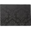 Stevige luxe Tafel placemats Amatista zwart 30 x 43 cm - Placemats