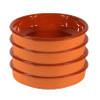 4x Terracotta tapas borden/schalen 24 cm - Snack en tapasschalen
