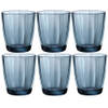 Set van 12x stuks tumbler waterglazen/drinkglazen blauw 300 ml - Drinkglazen