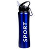 Sport Bidon drinkfles/waterfles Sport print blauw 600 Ml - Drinkflessen