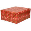 3x rollen inpakpapier/cadeaupapier - rood - roze/gouden kruisjes - 200 x 70 cm - Cadeaupapier