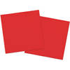 40x stuks servetten van papier rood 33 x 33 cm - Feestservetten