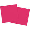 20x stuks servetten van papier fuchsia roze 33 x 33 cm - Feestservetten