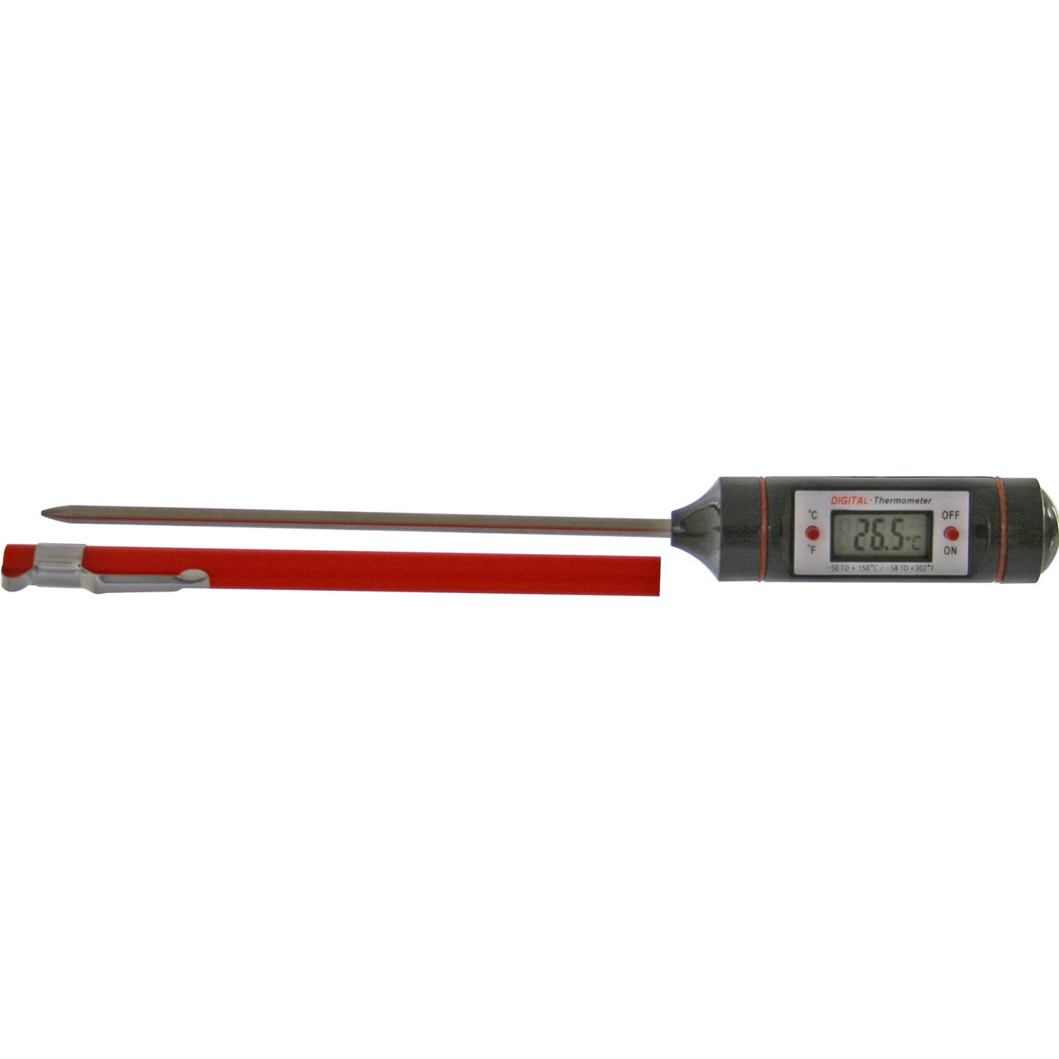 Bedoel Hiel herten Digitale vleesthermometer / keuken thermometer kunststof 20 cm -  Vleesthermometers | Blokker