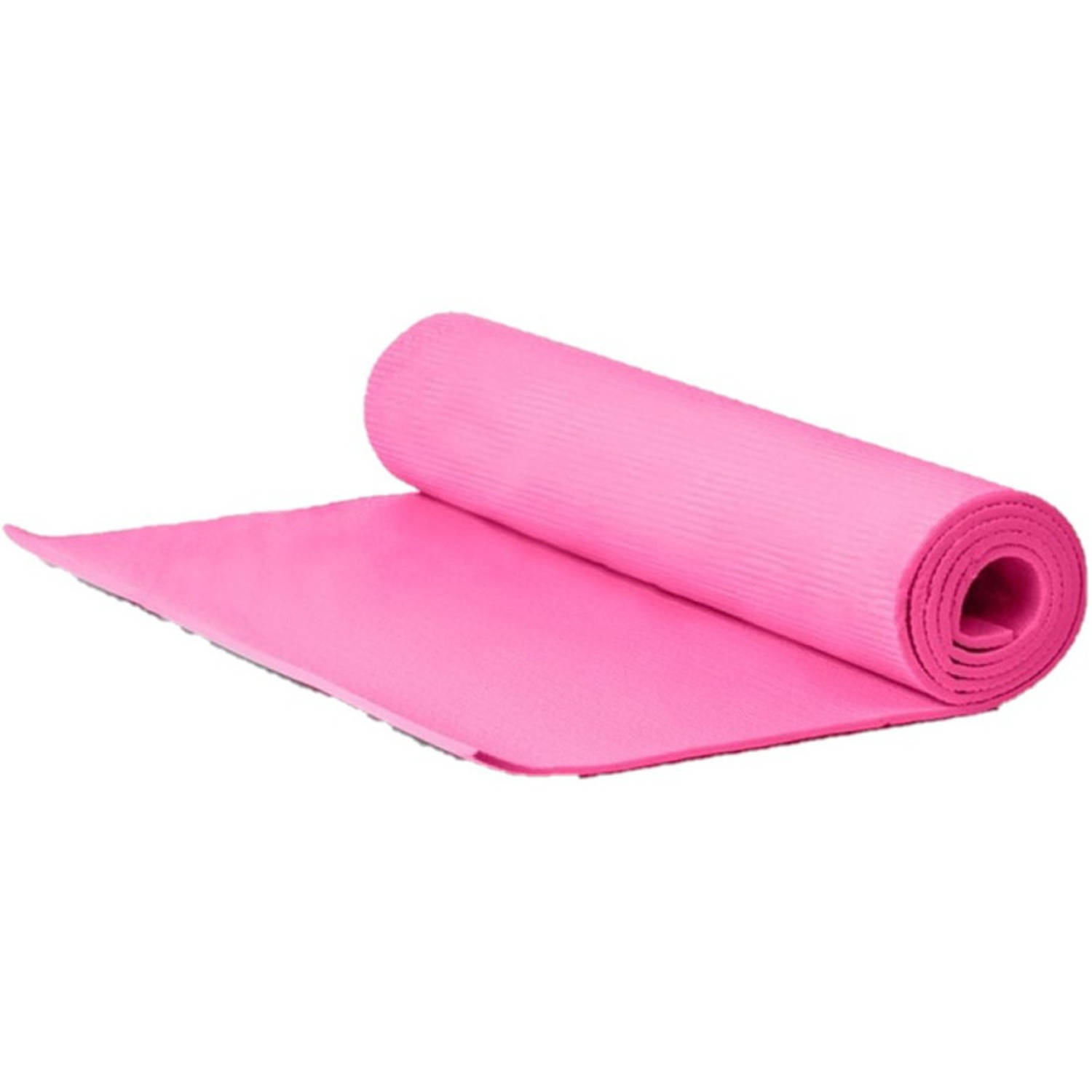 Yogamat/fitness mat roze 180 x 50 x 0.5 cm - Fitnessmat