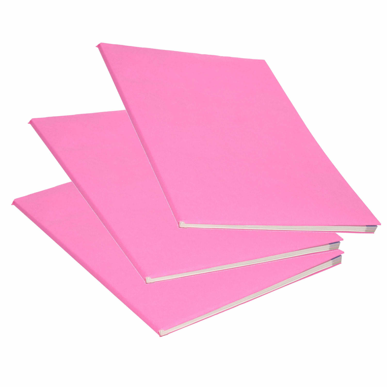Springplank Verfrissend Iedereen 3x Rollen kraft kaftpapier roze 200 x 70 cm - Kaftpapier | Blokker