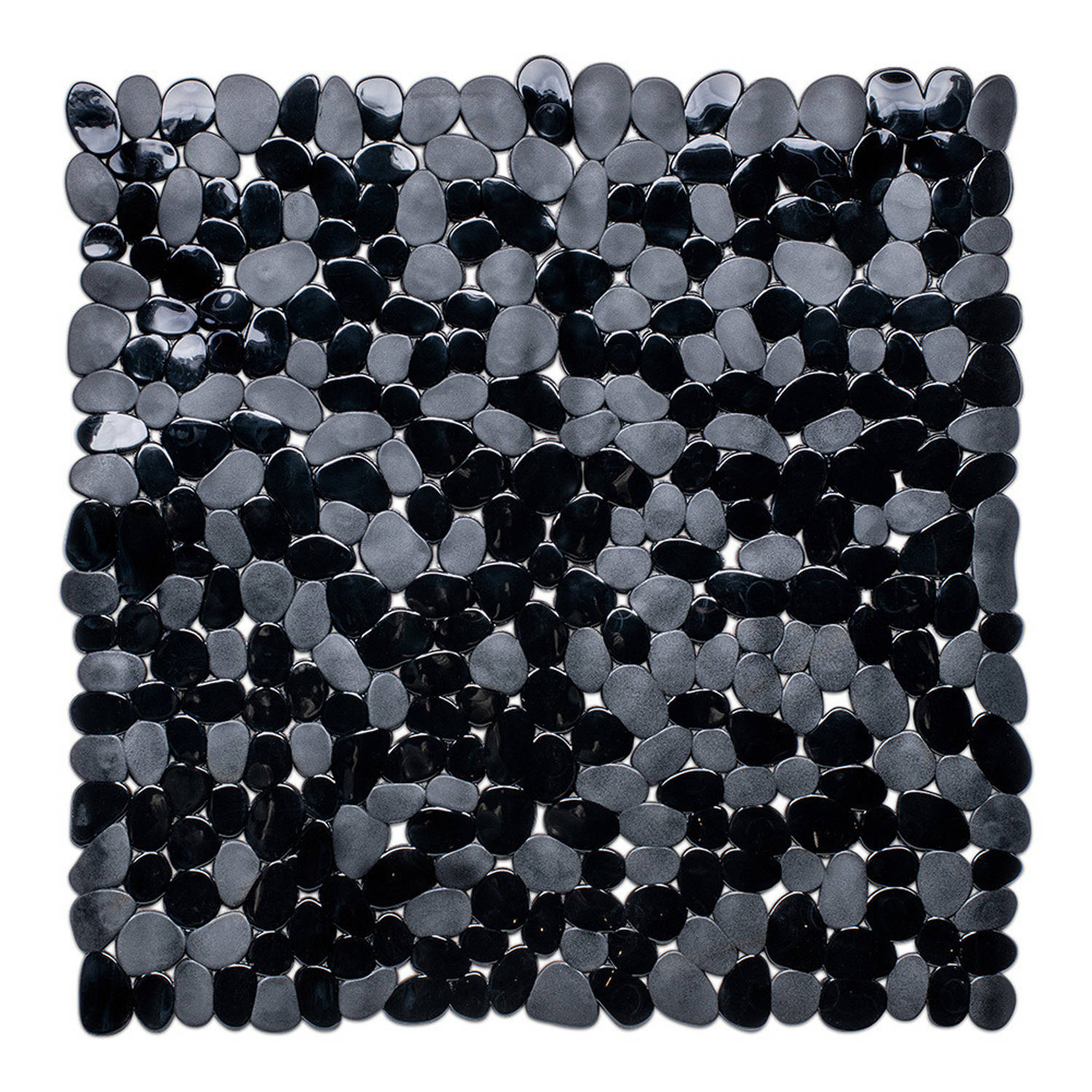 Zwarte Anti-slip Douche Mat 53 X 53 Cm Vierkant Schimmelbestendig Anti-slip Grip Mat Voor De Badkame