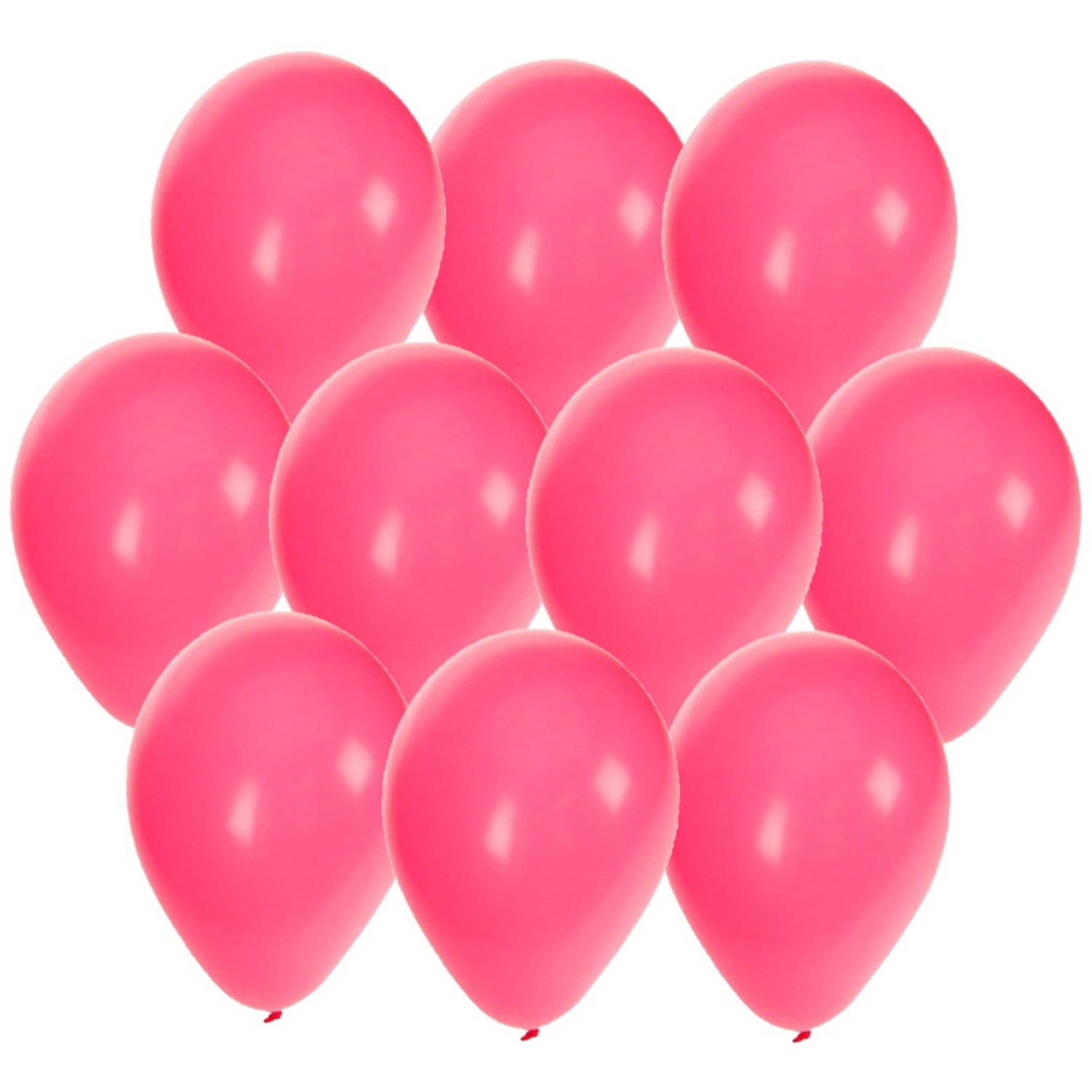 30x stuks Roze party ballonnen 27 cm - Ballonnen