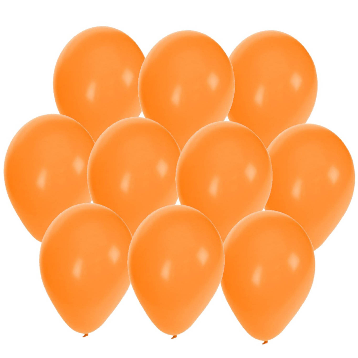 30x stuks Oranje party ballonnen 27 cm - Ballonnen