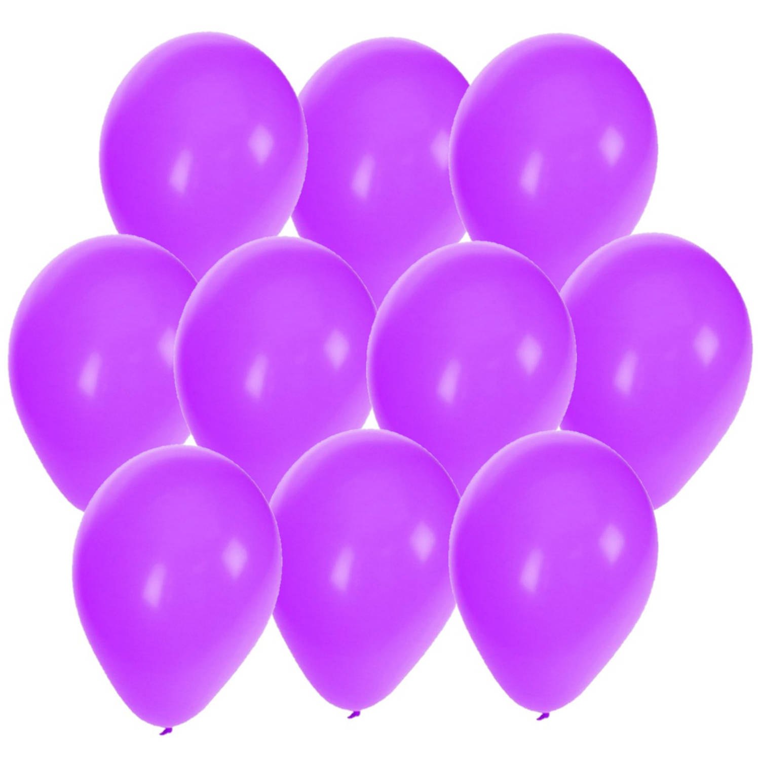 30x stuks Paarse party ballonnen 27 cm - Ballonnen