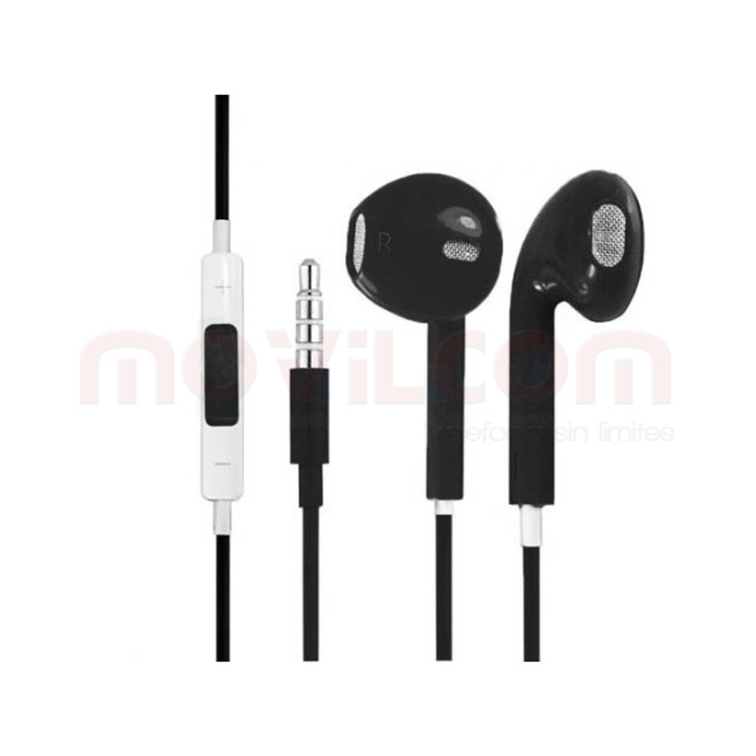 Gemengd Virus bijeenkomst Headset voor Apple iPhone Oordopjes 3.5mm Audiojack Oortjes Zwart | Blokker