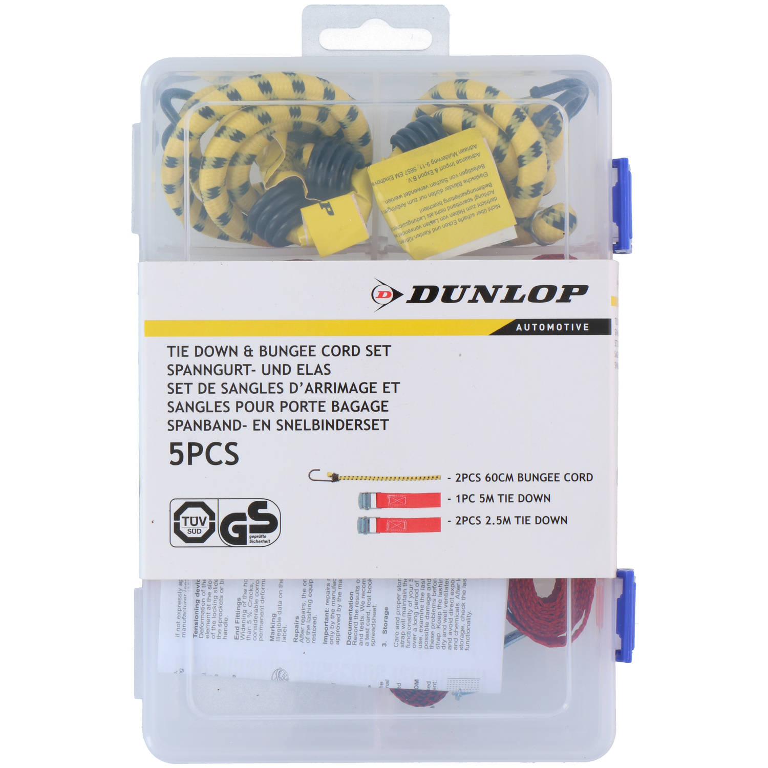 Dunlop Spanbanden en 5-Delig in Koffer - Verschillende Lengtes | Blokker
