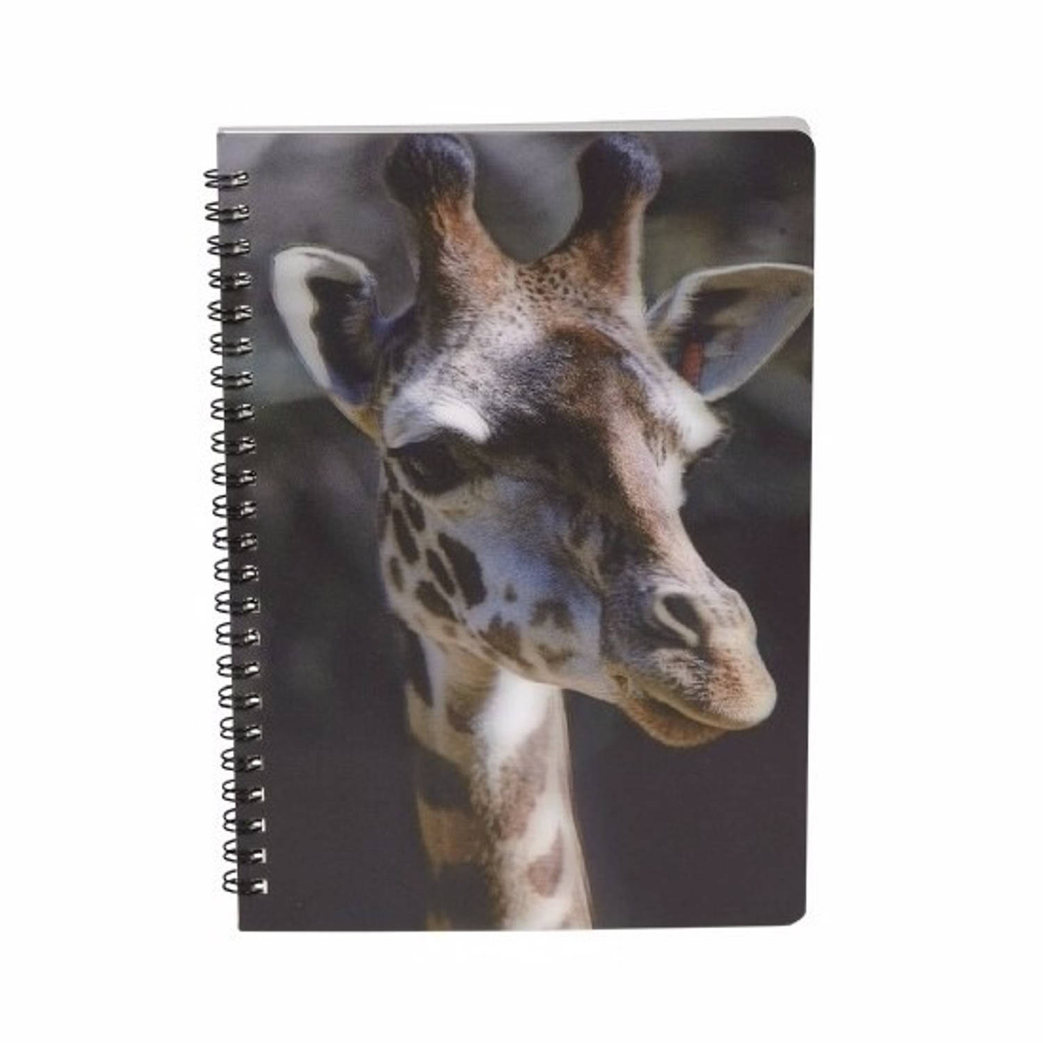 Giraffe schrift 3D 21cm - Notitieboek