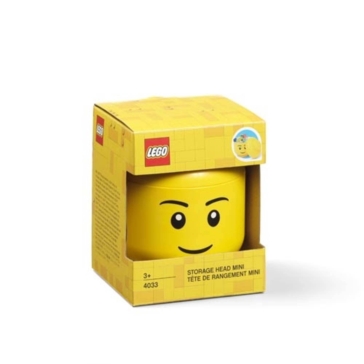 Sanctie Eenzaamheid Voorkomen Opbergdoos LEGO-hoofd Boy, Geel - Polypropyleen - LEGO | Blokker