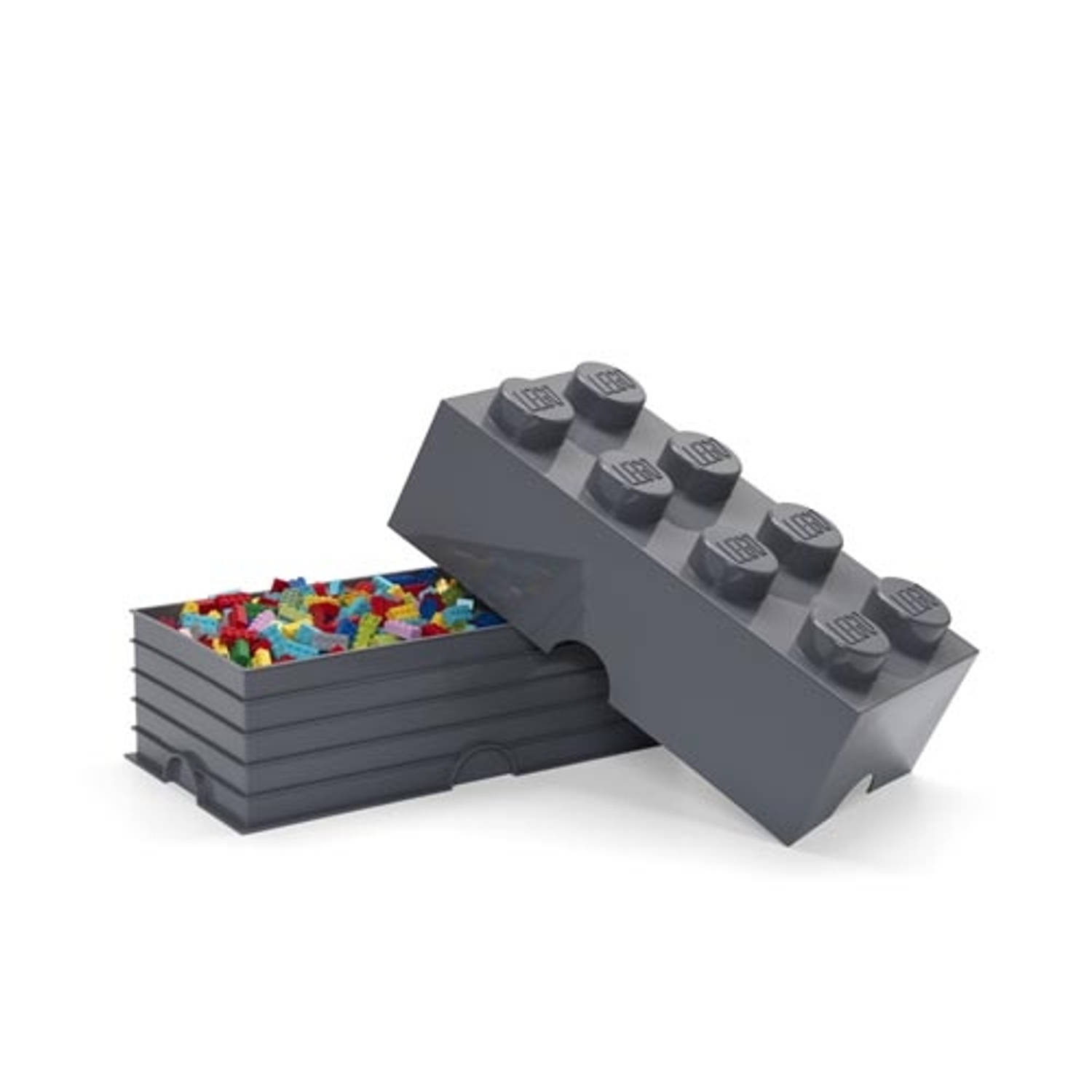 Opbergdoos LEGO-blokje, 12 Grijs - Polypropyleen - LEGO | Blokker