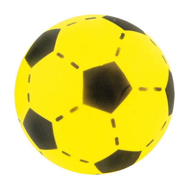 Set van 2x stuks uitklapbare voetbaldoelen/voetbalgoals met foam bal 80 x 60 x 60 cm - Voetbaldoel