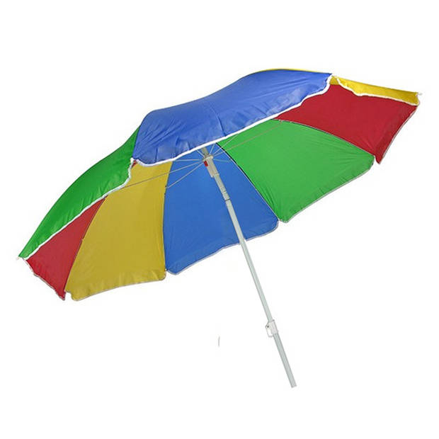 Set van 2x Voordelige regenboog parasol 180 cm - Parasols