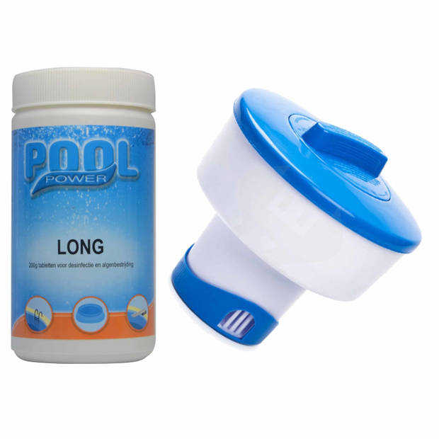 Zwembad chloordrijver/chloorverdeler inclusief tabletten 200 gram - Zwembadreinigingsmiddelen