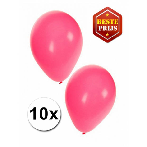 30x stuks Roze party ballonnen 27 cm - Ballonnen